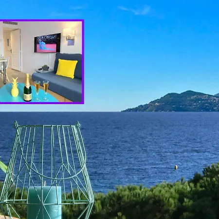 Zen Beach Cannes Sea View Apartment Beach In Front X2 Pools-Ac-Clim-Wifi-Free Parking Inside Exterior photo