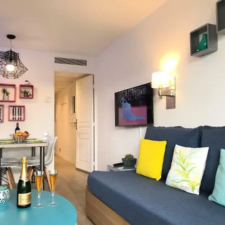 Zen Beach Cannes Sea View Apartment Beach In Front X2 Pools-Ac-Clim-Wifi-Free Parking Inside Exterior photo