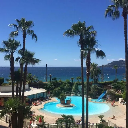 Zen Beach Cannes Sea View Apartment Beach In Front X2 Pools-Ac-Clim-Wifi-Free Parking Inside Exterior photo