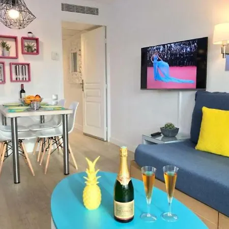 Zen Beach Cannes Sea View Apartment Beach In Front X2 Pools-Ac-Clim-Wifi-Free Parking Inside Exterior photo